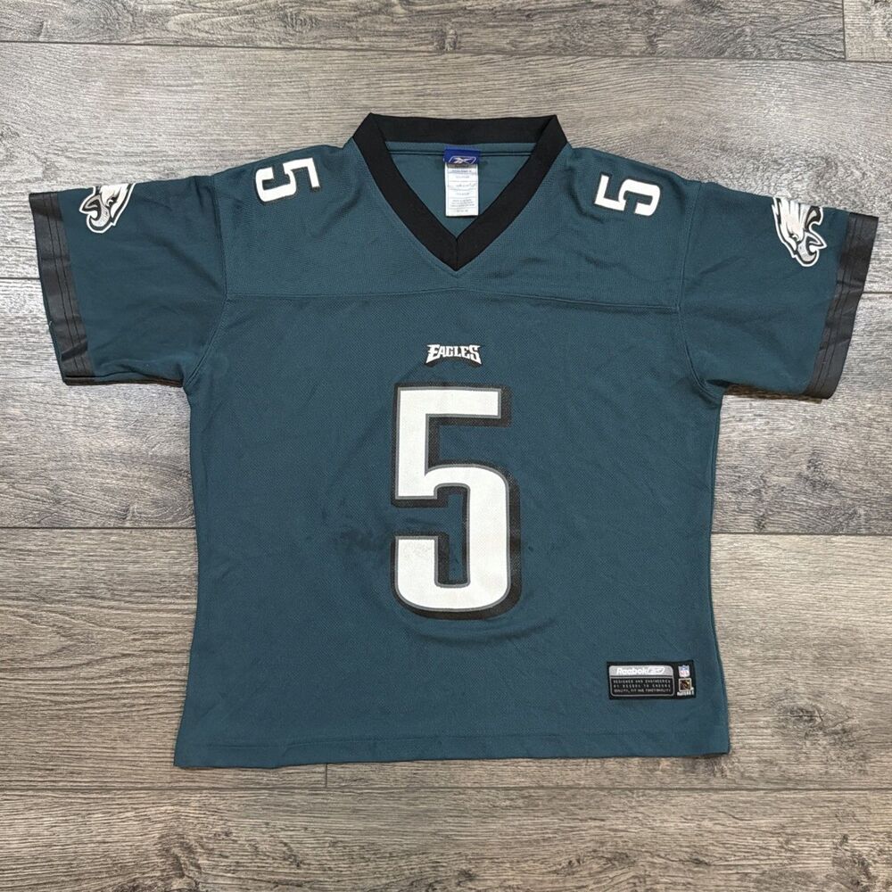 Vintage Reebok Donovan McNabb #5 Eagles Jersey Youth M Green NFL 2000s